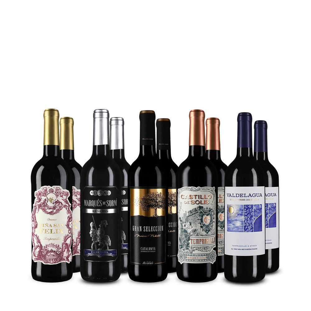 5x2 Vins rouges espagnols au meilleur rapport qualité-prix