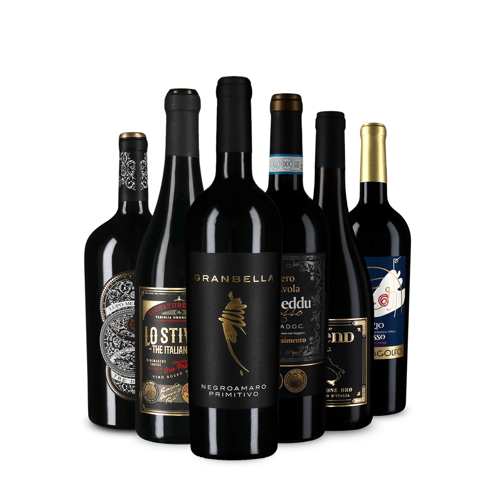 6x1 vins rouges notés par Luca Maroni, à partir de 98 points