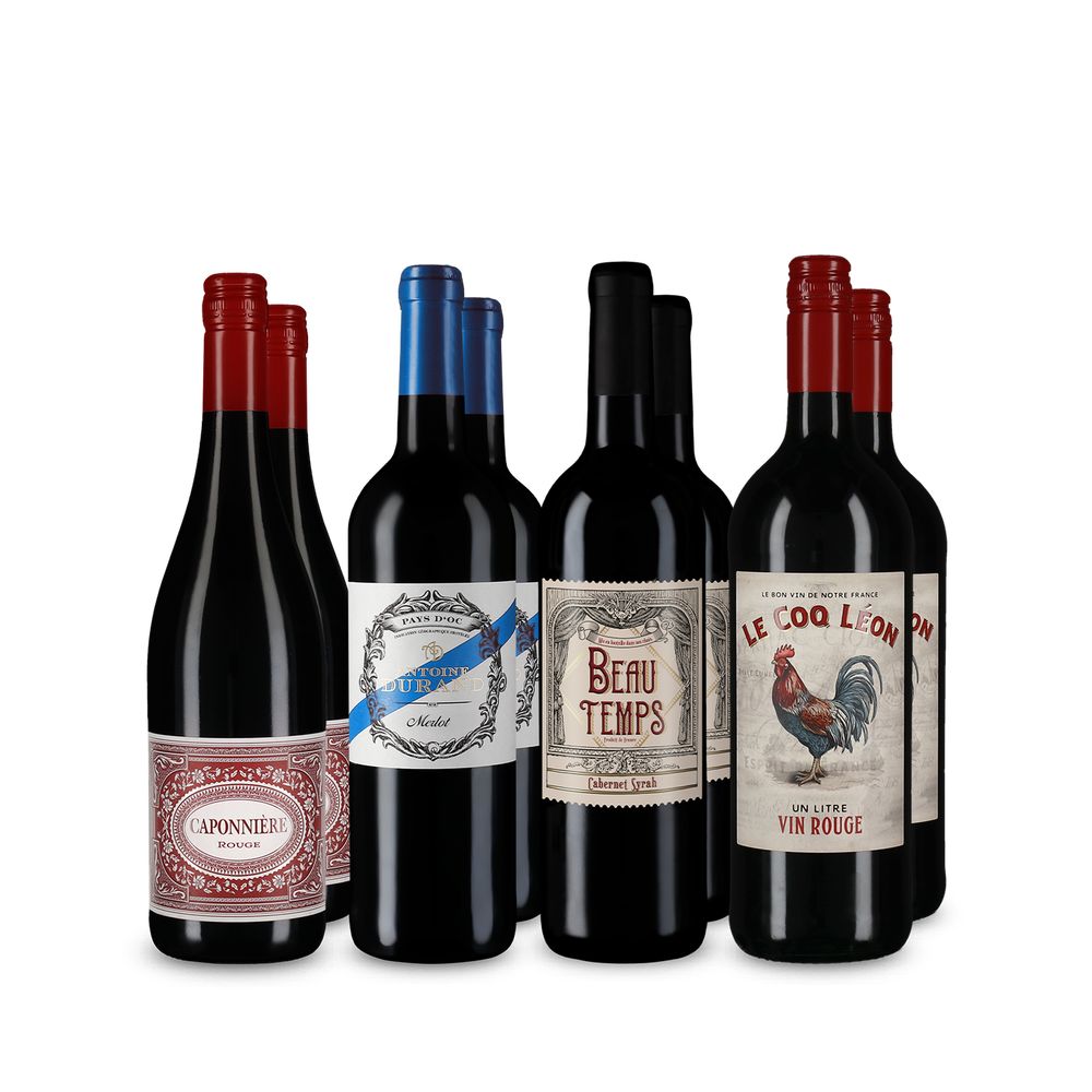 4x2 Sélection de vins rouges français médaillés d'or