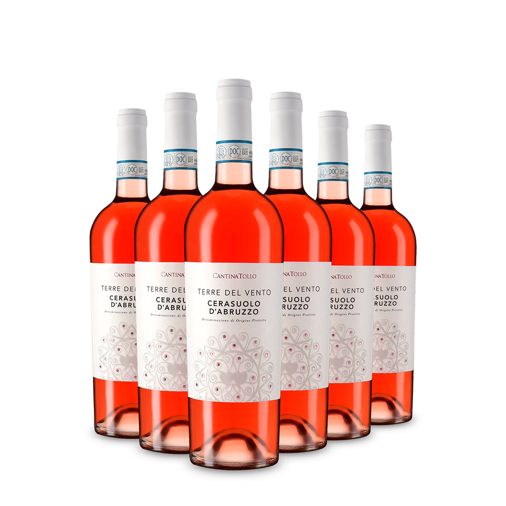 6 bouteilles Terre del Vento Cerasuolo d’Abruzzo Rosato 2025