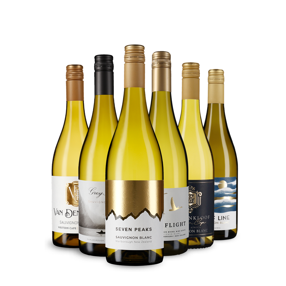6x1 Diversité de Sauvignon Blanc de Nouvelle-Zélande et d'Afrique du Sud