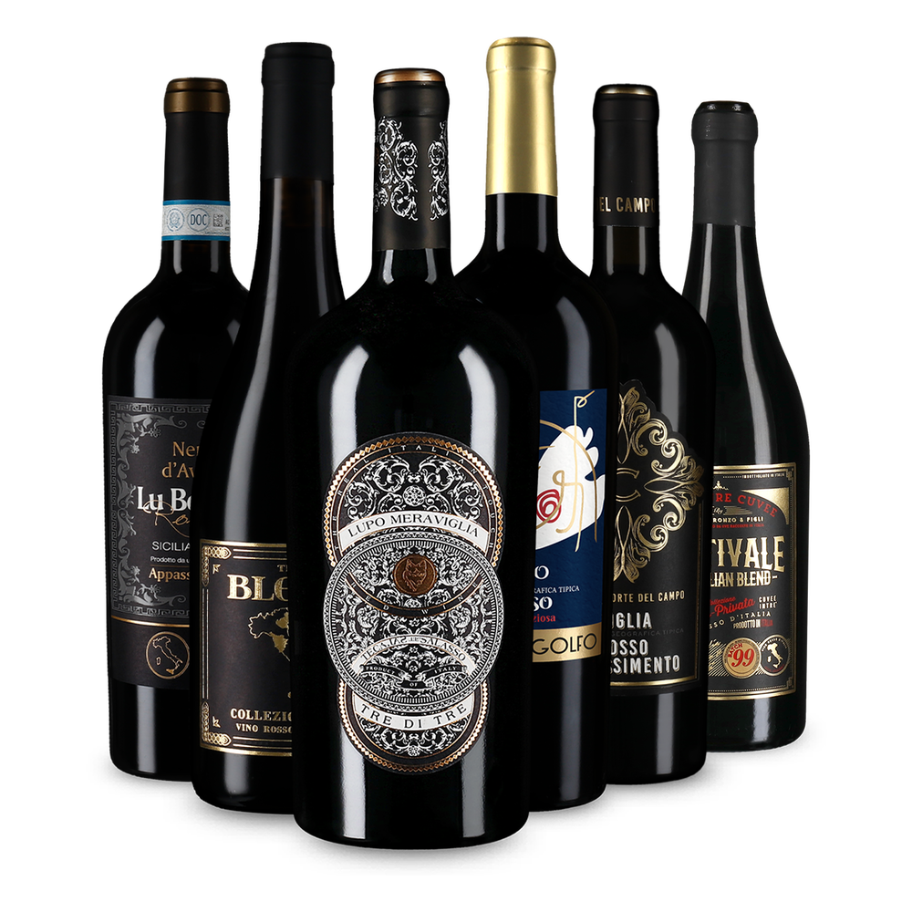 6x1 grands vins rouges notés 99 points Maroni