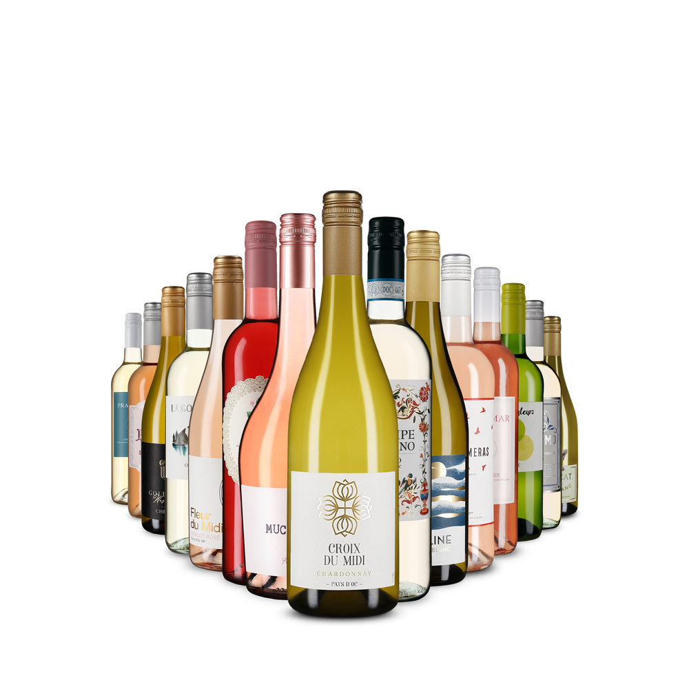 15x1 Assortiment de vins blancs et rosés : nos favoris