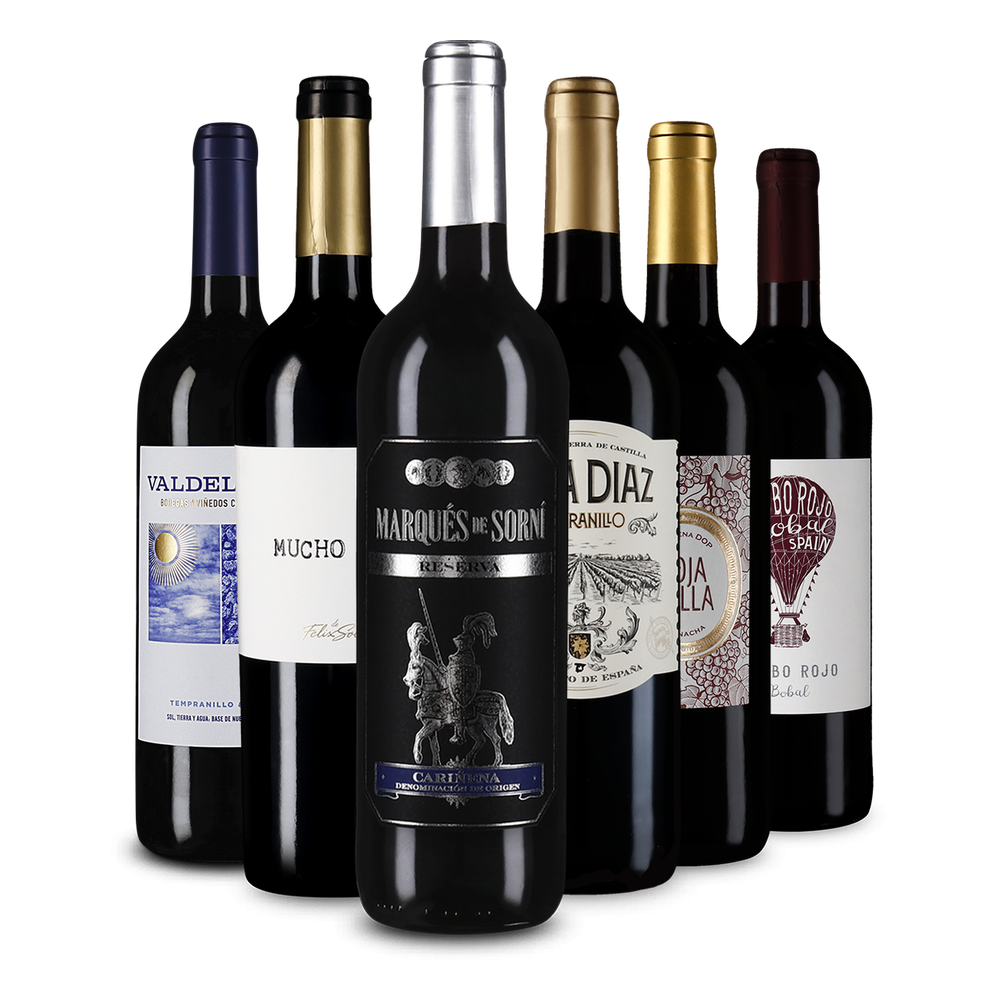 6x1 diversité des vins rouges d'Espagne