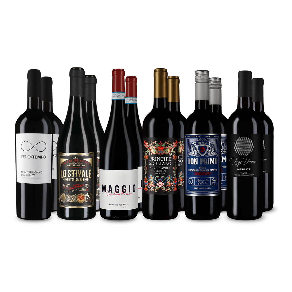 6x2 Voyage à travers les vins rouges d'Italie