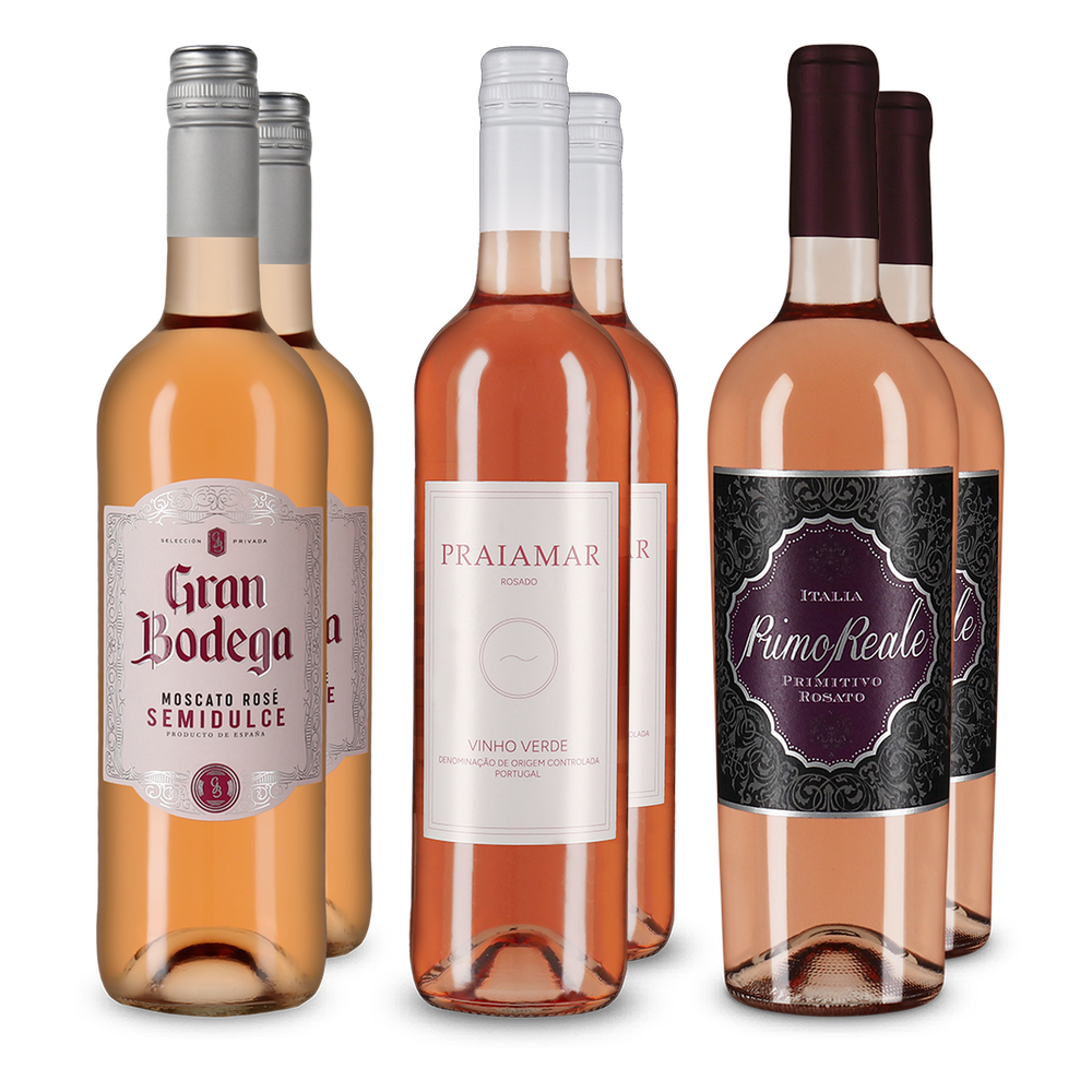 3x2 Rosés fruités : moelleux &amp; demi-sec