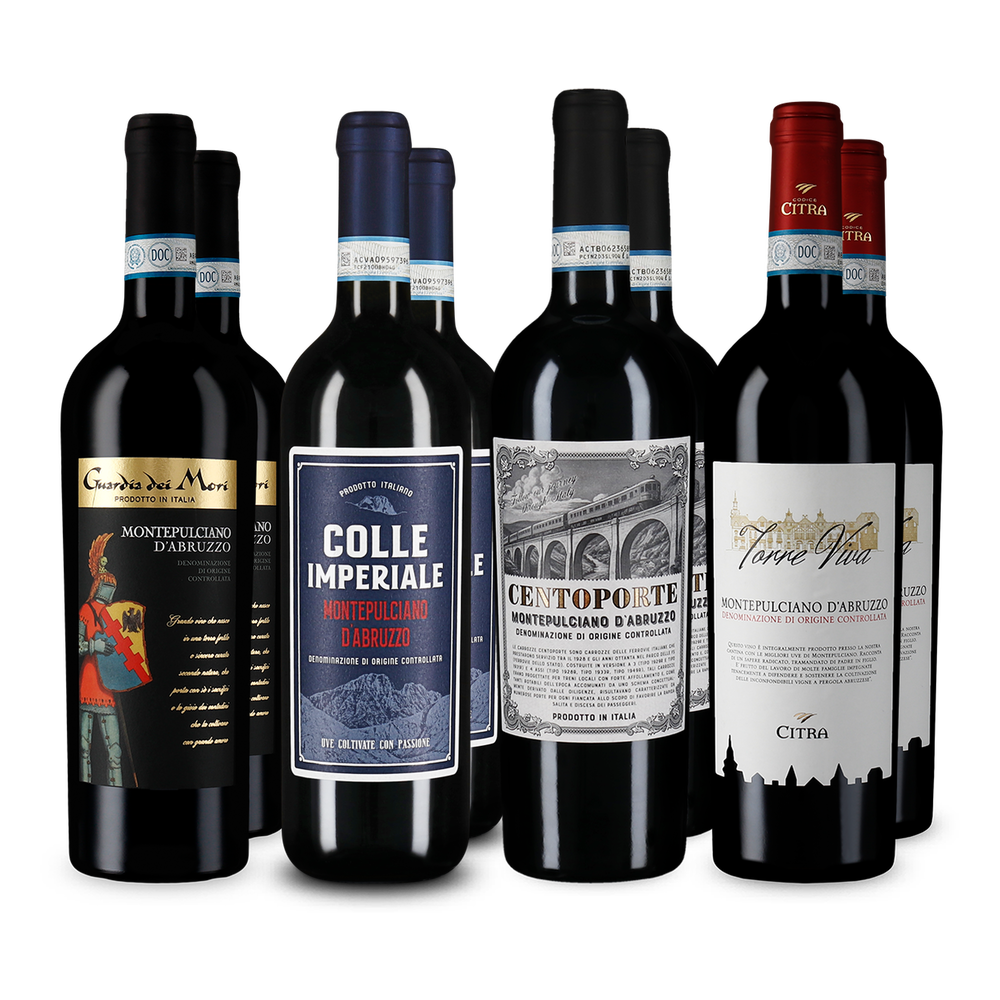4x2 montepulciano d'Abruzzo : vins rouges du centre de l'Italie