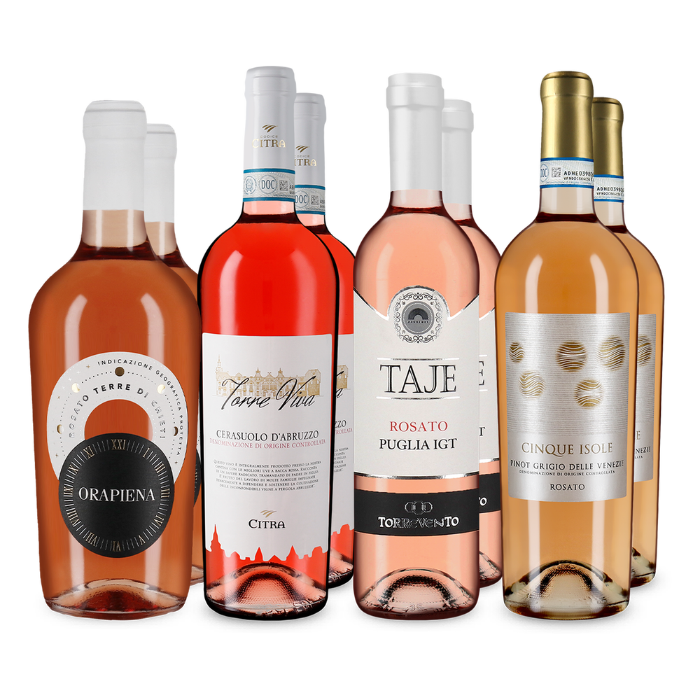 4x2 rosato favoris : rosés d'Italie