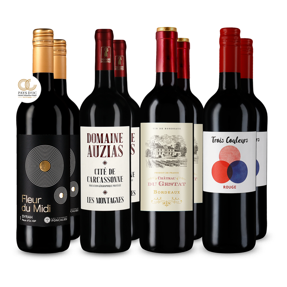 4x2 Vins rouges classiques de France