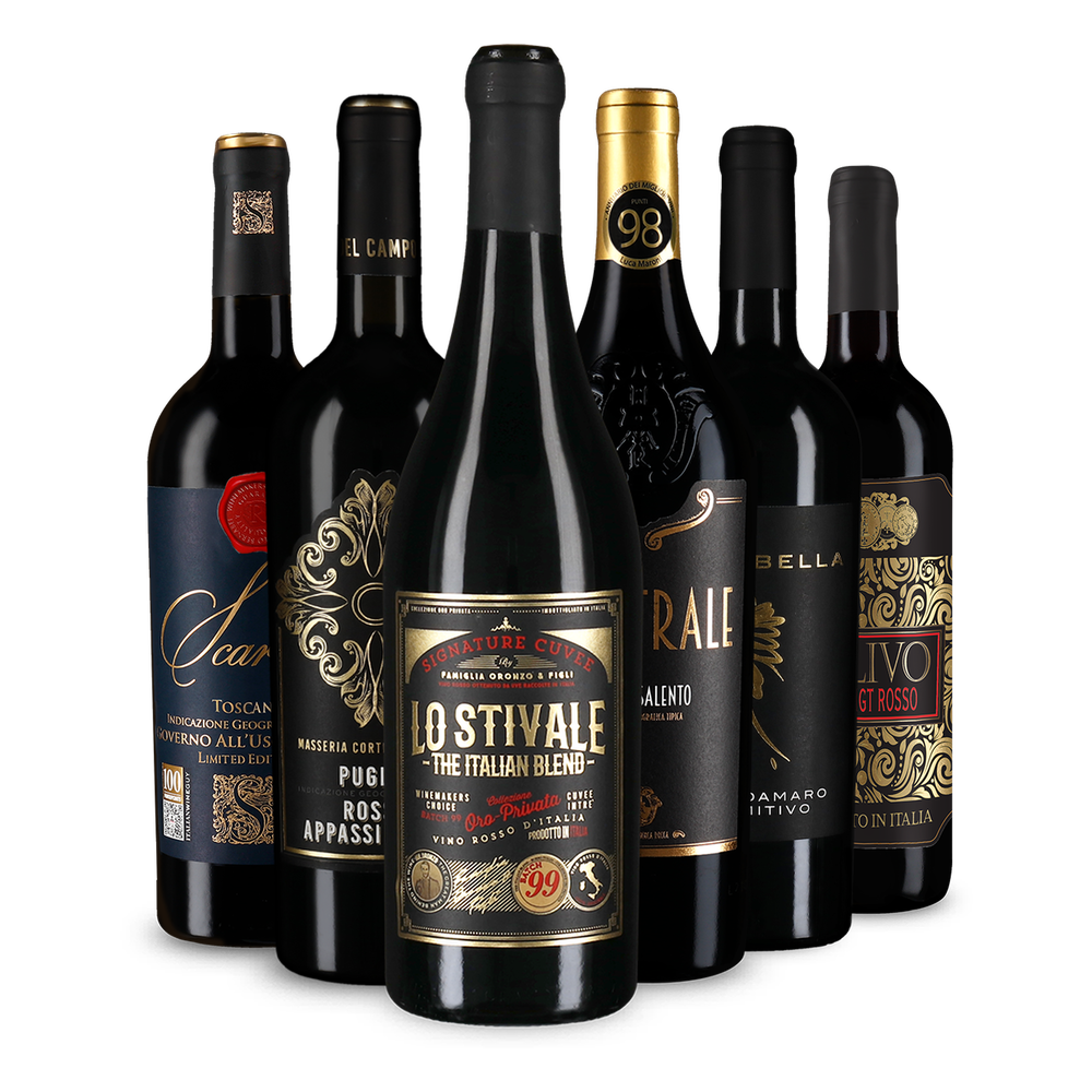6x1 Luca Maroni : sélection de vins rouges primés