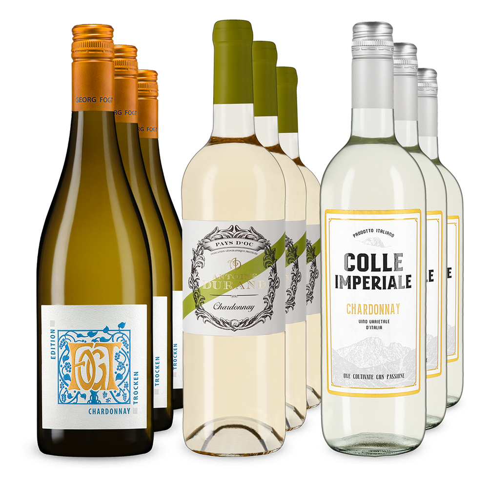 3x3 Trio de chardonnay de trois pays