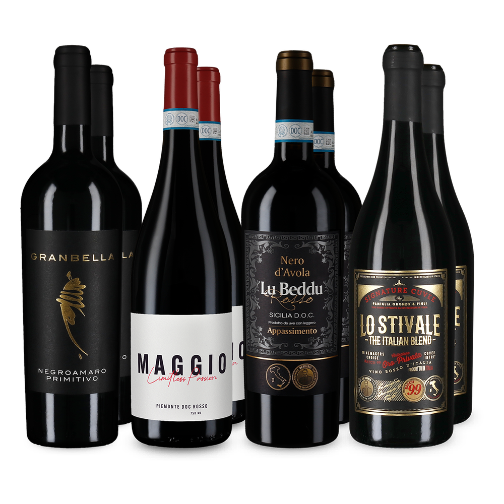 4x2 Vins rouges italiens primés : or et distinction Luca Maroni