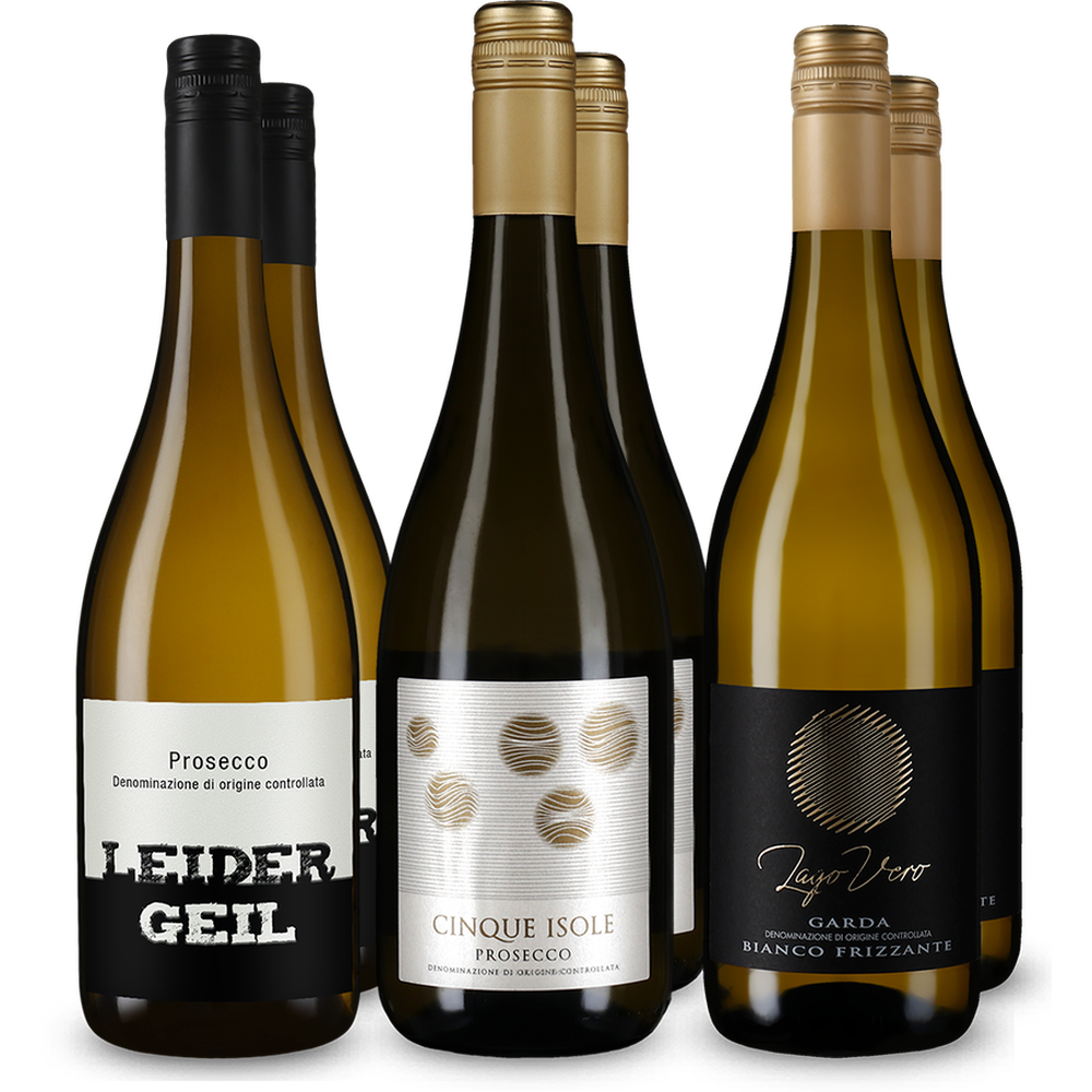 Trio de vins effervescents en assortiment 3x2 – Gold